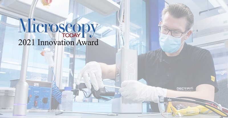 And the 2021 Microscopy Today Innovation Award goes to Stela Hybrid-Pixel Camera!